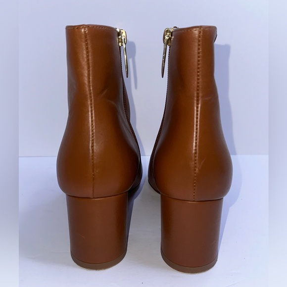 NWOB L’AGENCE Jeanne II Pointed Toe Bootie in Luggage Brown, Size 38.5 - Picture 8 of 14